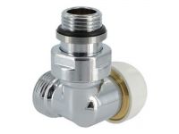 Кран Термоклапан трьохосьовий Carlo Poletti ХРОМ d1/2" DX (лівий) (V175310CBSX)