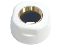 Гайка для мідної труби Carlo Poletti d15 мм x 24-19 Біла (A58409E)