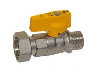 Bianchi Кран газовий прямий d1/2" З х 3/4" В (накидка гайка) (528M04050G)