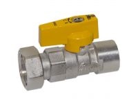 Bianchi Кран (газ) прямий d1/2" В х 3/4" В (накидка гайка) (528004050G)