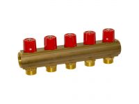 Bianchi Колектор з вентилями d1" х 6 х 3/4"ЗР (red/червоний) I-50 мм (236E06050A)