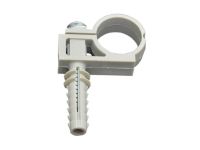 Кліпса одинарна з шурупом і дюбелем GoPlast S.r.l. Ø18 мм (1317S00018)