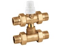 Вентиль зоновий триходовий з байпасом під термоголовку Caleffi S.p.a. Ø1/2" 10 bar 0÷95 °C (678040)