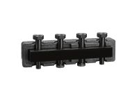 Сталевий колектор в ізоляціїї Caleffi S.p.a. Ø1 1/2" З x 1 1/2" В (накидні гайки) 2 пари 125 мм (550220)