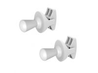 MB Fix DROP Комплект зручних тримачів рушника (2 шт.) для трубчастого радіатора БІЛИЙ MB (89A31T02 / 89031T00)