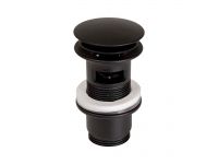 496114N Випуск латунний GOLF чорний NERO Ø1 1/4" x 63 з переливом Ghidini SpA