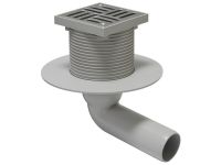 CNS010X Трап горизонтальний поворотний без гідрозатвору нержавіючий INOX Ø50 х 100 мм REDI s.p.a (CNS010X / E7910AI)