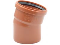 010115E/VSE020401 Коліно (зовнішня каналізація) 110 15 ° PVC (Ral 8023) REDI/VALSIR