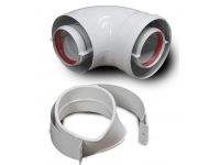 Стартовий кут (установчі) 60/100 для котла Baxi, Western, Viessmann, Kiturami