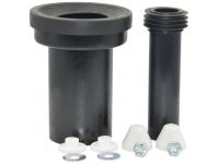 58931 Набір до інсталяції PE (патрубок Ø90 180 мм + Ø45, хром накладки) SANIT (Germany) (58.931.00..0099)