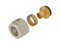Гайка з ніпелем Ø16 х 2,2 х 3/4" нікель (ПЕ) GENERAL FITTINGS (330080N051622A)