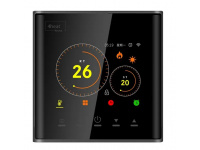 4HEAT AE-740 Терморегулятор для электрического или водяного теплого пола WiFi Цветной дисплей, Черный (4HT.AE740B.WF)