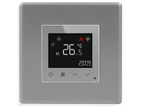 1DAL Терморегулятор для електричної чи водяної теплої підлоги Wi-Fi Сірий, Сенсорний (P86-TRWF.GR)